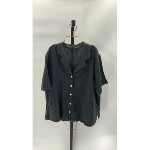 NWOT Quince Black Button-Up Top - Women’s Small